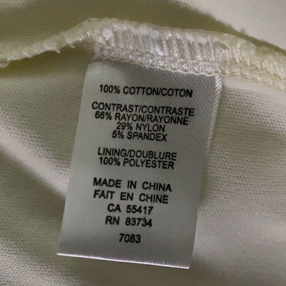 Linea Domani Eyelet Cream Color Dress - Picture 7 of 8